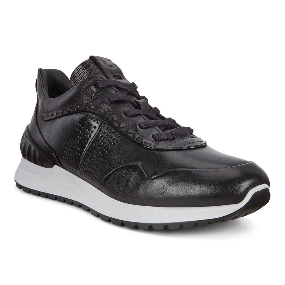 Tenis Hombre - ECCO Astir Embossed - Negros - PRV908714